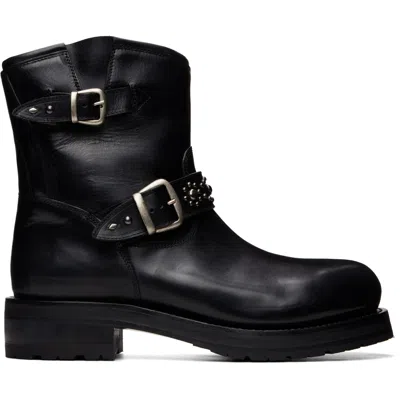 Second / Layer Black 8 Rider Boots