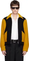 Second / Layer Second Layer Corky Wool Fleece Jacket In Yellow