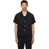 Second / Layer Black Avenue Shirt In Black
