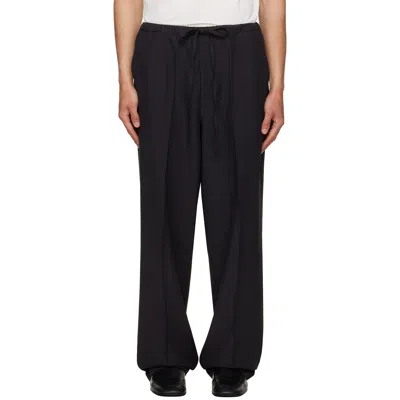 Second / Layer Black Baggy Primo Trousers