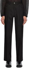 Second / Layer Black 'el Valluco' Trousers In Black