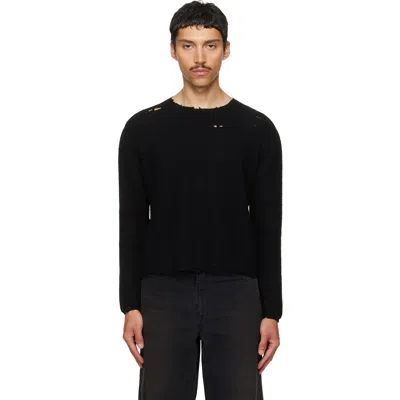 Second / Layer Black Friends Pullover Sweater
