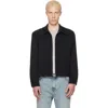 Second / Layer Second Layer Herman Contrast-stitch Twill Jacket In Black