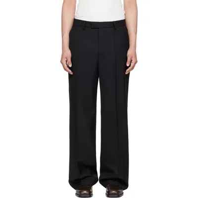 Second / Layer Black Relaxed Primo Trousers