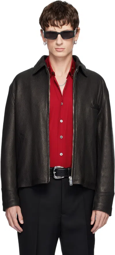 Second / Layer Black Rider Leather Jacket