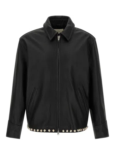 Second / Layer Black Rider Leather Jacket