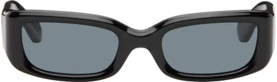 Second / Layer Black 'the Rev' Sunglasses In Neutral