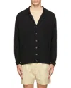 Second / Layer Black V-neck Knitted Cardigan In Black