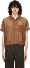 SECOND / LAYER BROWN INDIO SHIRT