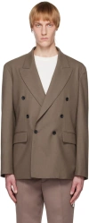 Second / Layer Brown Pico Blazer In Dusty Brown