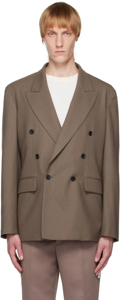 Second / Layer Brown Pico Blazer In Dusty Brown