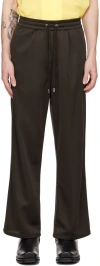 Second / Layer Brown Team Sweatpants In Brown
