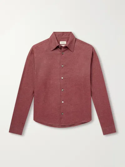 Second / Layer Brushed Cotton Shirt In Black