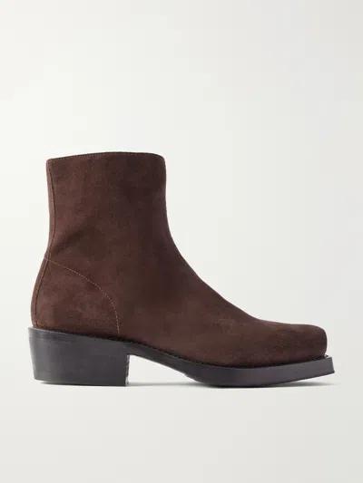 Second / Layer Charro Suede Chelsea Boots In Animal Print