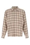 Second / Layer Check Dégradé Shirt In Beige