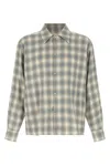Second / Layer Check Dégradé Shirt In Gray