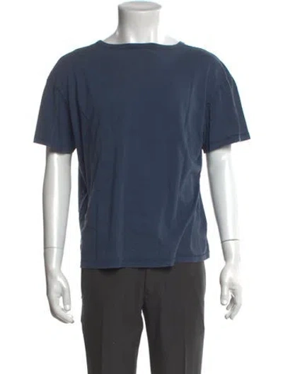 Pre-owned Second / Layer Crew Neck Short Sleeve T-shirt In Blue