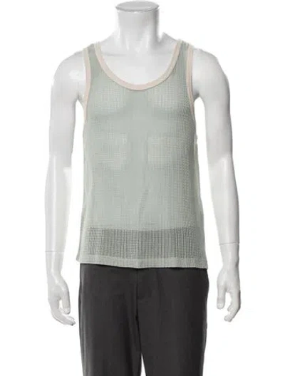 Pre-owned Second / Layer Crew Neck Sleeveless Tank In Green