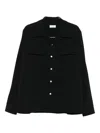 Second / Layer Double-pocket Shirt In Black
