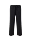 Second / Layer Drawstring Track Pants In Black