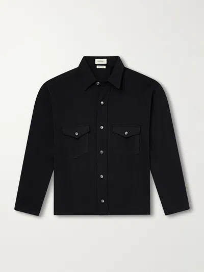 Second / Layer Field Cotton-twill Shirt In Black