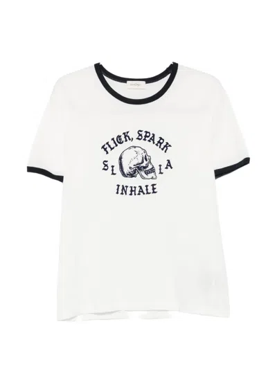 Second / Layer Second Layer Flick Spark Inhale Cotton Ringer T-shirt In Multi