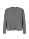 FRIENDS DISTRESSED HONEYCOMB-KNIT SWEATER