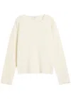 Second / Layer Second Layer Friends Waffle-knit Wool-blend Jumper In White