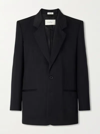 Second / Layer Giovanni Wool-twill Suit Jacket In Black