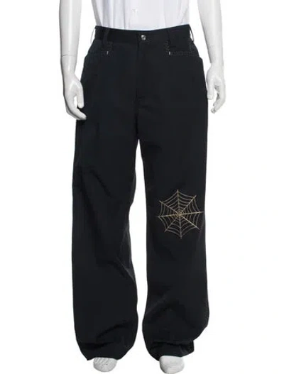 Pre-owned Second / Layer Graphic Print Pants W/ Tags In Blue