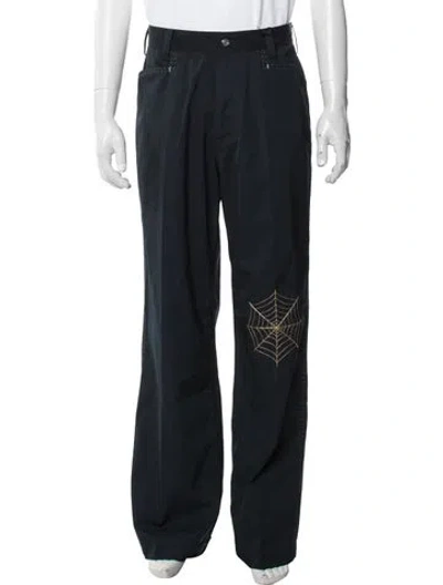 Pre-owned Second / Layer Graphic Print Pants W/ Tags In Blue