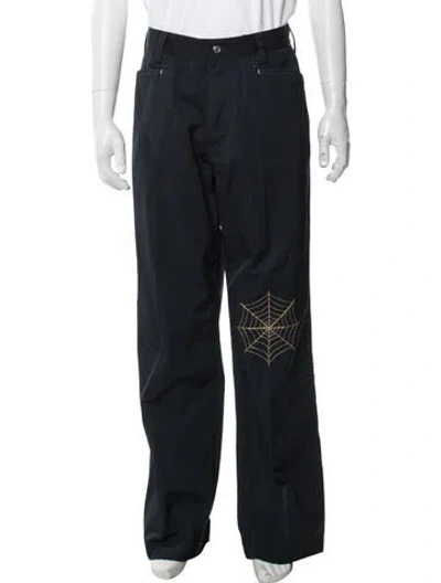 Pre-owned Second / Layer Graphic Print Pants W/ Tags In Blue