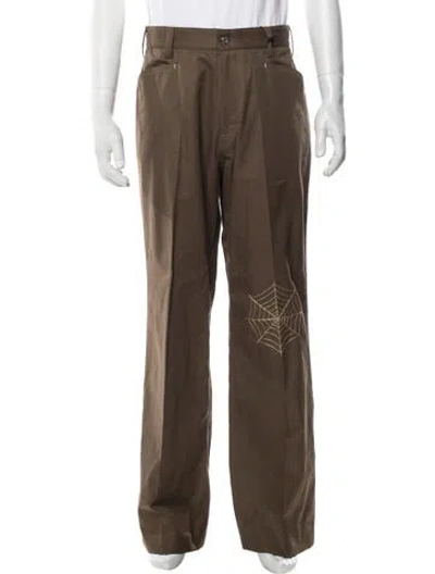 Pre-owned Second / Layer Graphic Print Pants W/ Tags In Brown