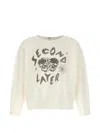 Second / Layer Graphic-print Long-sleeve T-shirt In Metallic