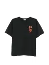 Second / Layer Graphic-print T-shirt In Black