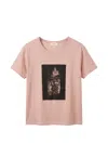 Second / Layer Graphic-print T-shirt In Pink
