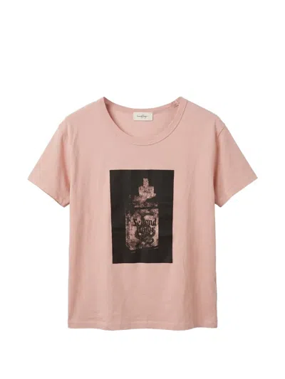 Second / Layer Graphic-print T-shirt In Pink