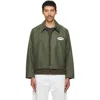 Second / Layer Lucky Station Patch-detail Zip-up Jacket In Green