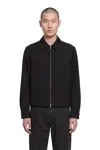 Second / Layer Herman Contrast-stitch Jacket In Black