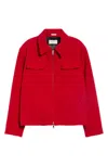 Second / Layer Second Layer Jefe Wool Jacket In Red