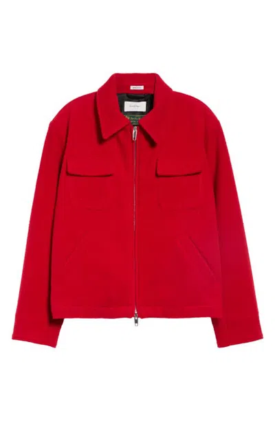 Second / Layer Second Layer Jefe Wool Jacket In Red
