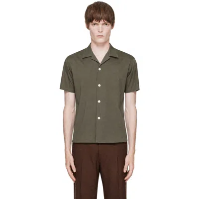 Second / Layer カーキ Avenue シャツ In Green