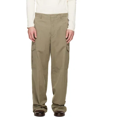Second / Layer Khaki Ripstop Cargo Pants In Brown