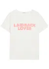 Second / Layer Second Layer Laidback Lover Printed Cotton T-shirt In White