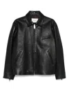 Second / Layer Leather Bomber Jacket