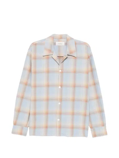 Second / Layer Logan Ombre Checked Shirt In Multi