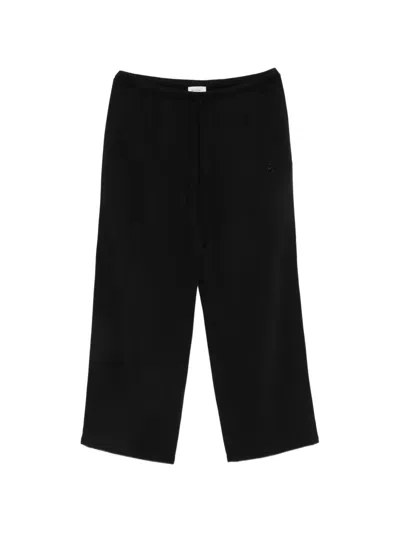 Second / Layer Loose-fit Drawstring Trousers In Black