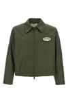 Second / Layer Lucky Station Patch-detail Zip-up Jacket In Green