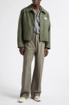 Second / Layer Lucky Station Patch-detail Zip-up Jacket In Green