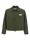 Second / Layer Lucky Station Patch-detail Zip-up Jacket In Green